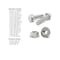 Boltsandnuts.Com Inch Stainless Steel Serrated Hex Flange Bolts & Lock Nuts Assortment - 371 PCS Assortment Kit #167 - alternate 3